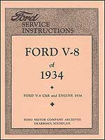 1934 Ford service instructions  -  Code: LV6