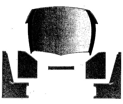 1940-47 Headliner Kit 01C-8151968-BL