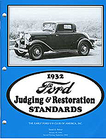1932 Ford Judging & Restoration Standards Book