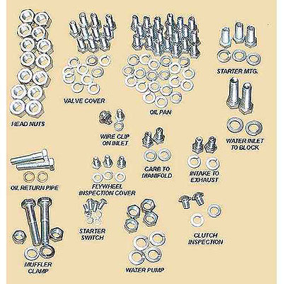 1928-31 Engine External Bolt Set #35