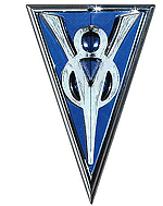 1934 Radiator Shell  Emblem 40-8217