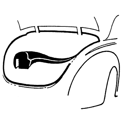 1937-48 Boot Lid Seal 78-7043720