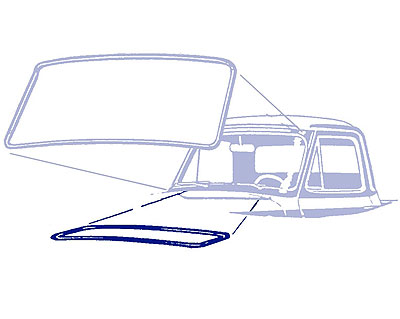 1948-52 Cowl Vent Seal 7C-8102330-A