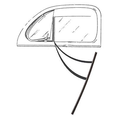 1941-52 Back Edge Of Vent Seal 7C-8121450