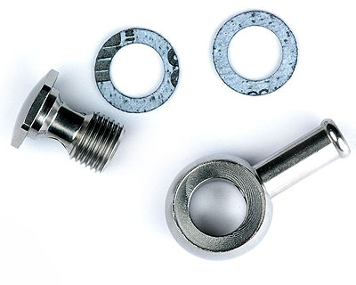 Stromberg Banjo Fitting Single End media polished - 9082K