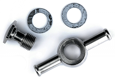 Stromberg Banjo Fitting Double End Media polished - 9083K