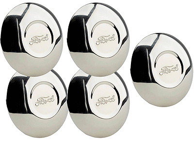 1930-31 Stainless Hub Cap Set A-1130-SSS