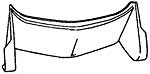 1930-31 Radiator Apron for 32 Grille Shell  A-115-B32