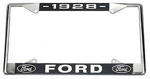 1928 License Plate Frame A-13146-A