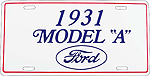 1931 Licence Plate A-13147-D
