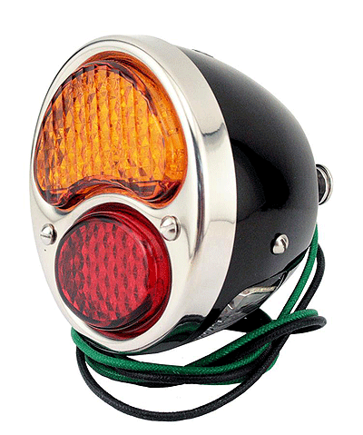 LED 12V Black Rear Light A-13405-BL12A