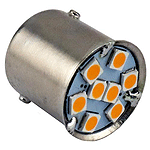 LED 6v Short Amber Bulb A-13466-ALED