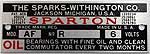 1928-31 Sparton Horn Plate A-13802
