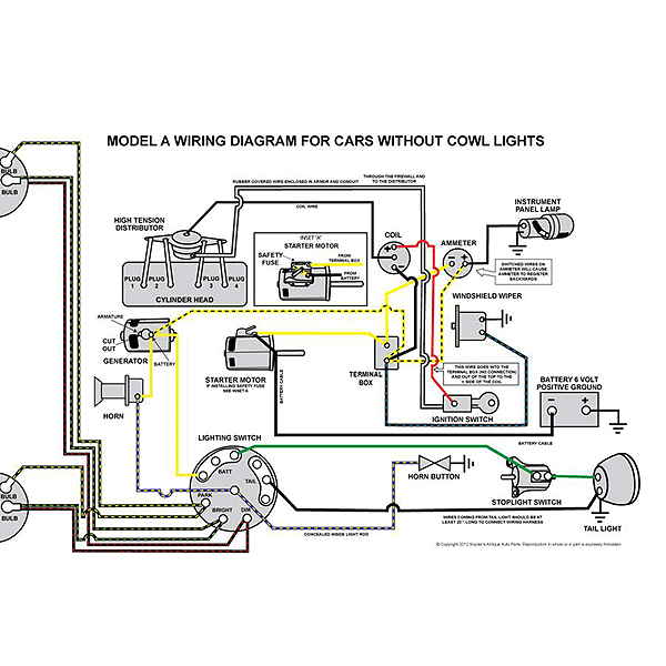 1928-31 Wiring Diagram A-14350-A