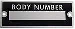 Body Number Tag A-18654