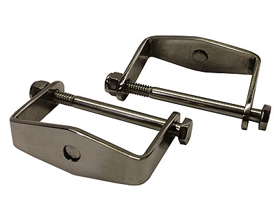 Hot Rod Polished 2 1/4 Rear Spring Clamps HR-5724-P