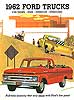 1962 Ford F100 pickup Sales Brochure - Book LV262