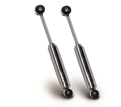 Traditional Style Chrome Shorty Hot Rod Shocks HR-18015-C