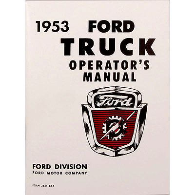 1953 Truck Operators Manual TR-5310