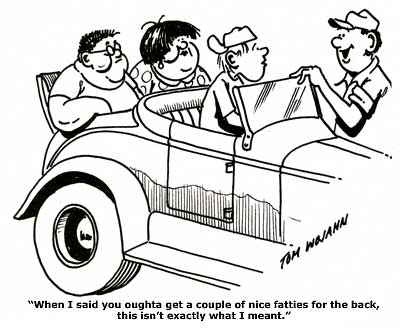 Two Fatties - Hotrod Cartoon