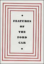 Features of the Ford Car  -  Code: LA15