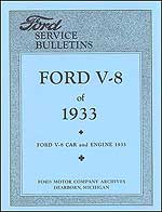 1933 Ford service bulletins  -  Code: LV4