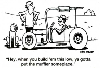 Muffler - Hotrod Cartoon