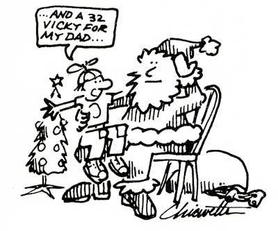 Santa - Hotrod Cartoon