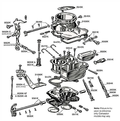 Stromberg Carb Exploded View